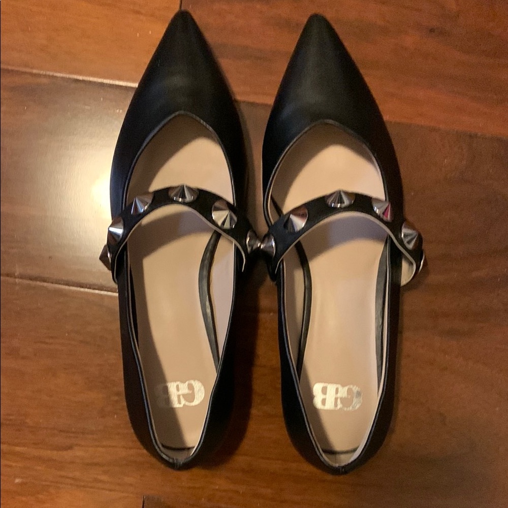Black Studded Women's Shoes
